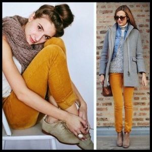 J crew matchstick marigold cords - 29R